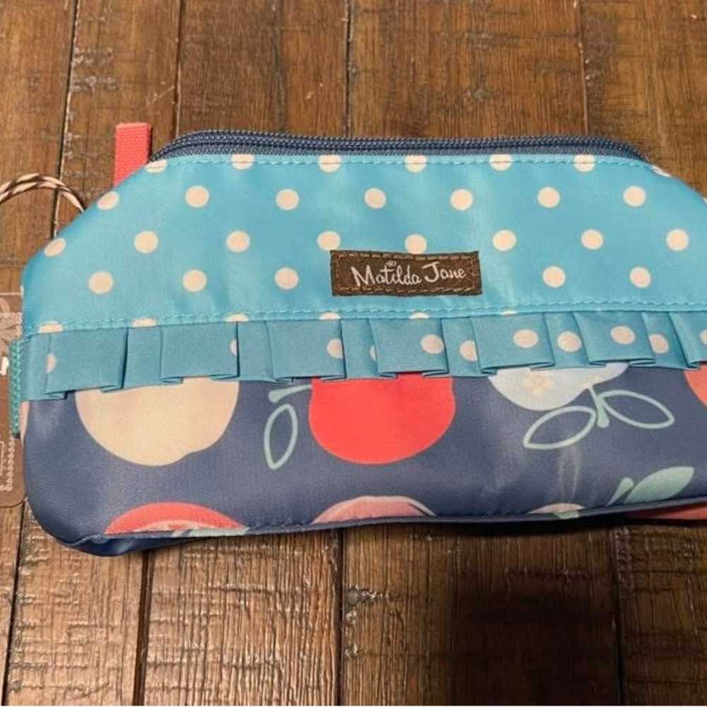 Matilda Jane Blue and Pink Patterned Pouch/pencil case